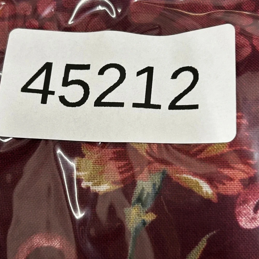 Jantzen Skirt Womens Size 10 Burgundy Floral Rayon Button Front Pleated Midi